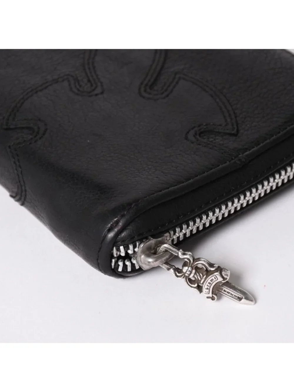 Chrome Hearts Rec Zip Double Flairnie Round Zip Wallet Destroy Dagger Zip 925